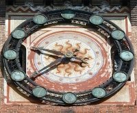 Циферблат башенных часов замка Сфорца
