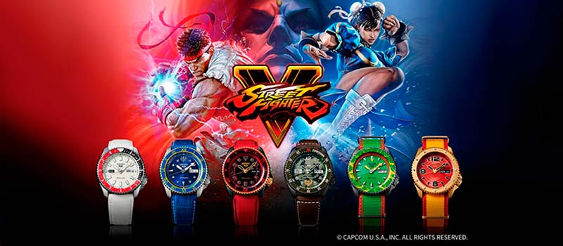 Новая коллекция Seiko 5 Sports посвященная видеоигре Street Fighter V