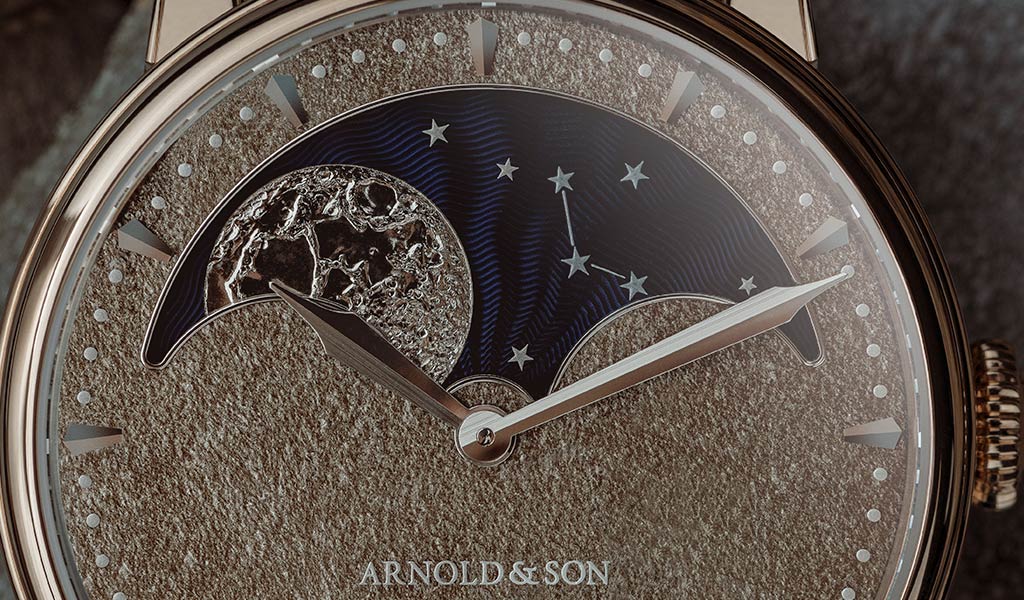 Новые часы Arnold & Son Perpetual Moon Obsidian
