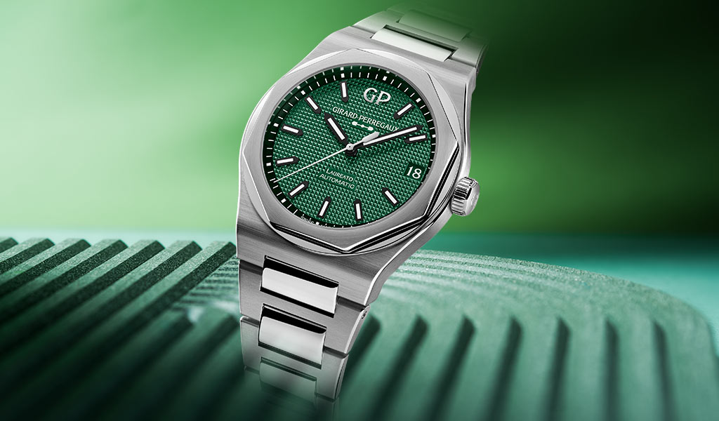 Швейцарские часы Girard-Perregaux Laureato 42mm Green