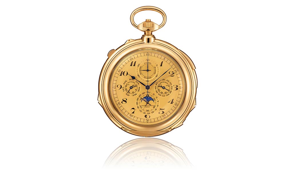 Карманные часы из желтого золота короля Фарука I с высоким усложнением