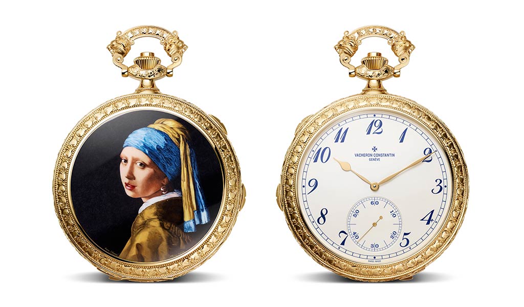 Часы Les Cabinotiers Sonnerie Westminster из желтого золота, «Посвящение Яну Вермееру»
