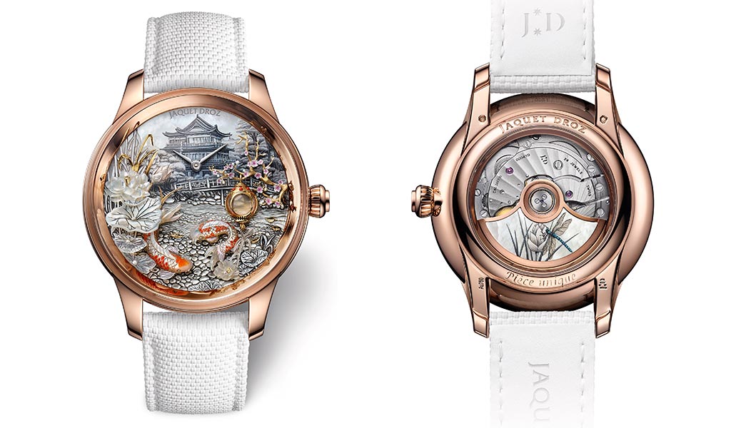 Часы Petite Heure Minute Red Gold - Japanese Garden