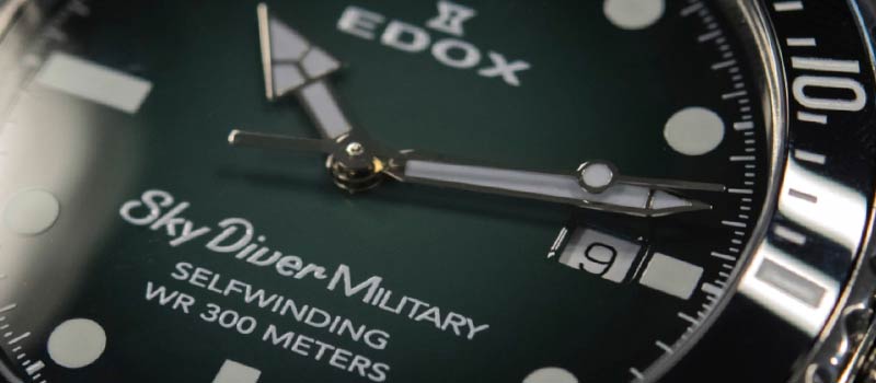 Военные наручные часы Edox Skydiver Military Limited Edition