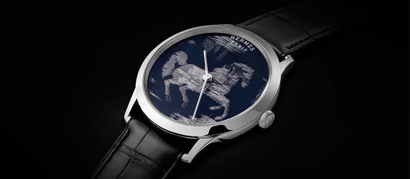 Наручные часы «Slim d’Hermes Cheval Ikat» лимитированный выпуск