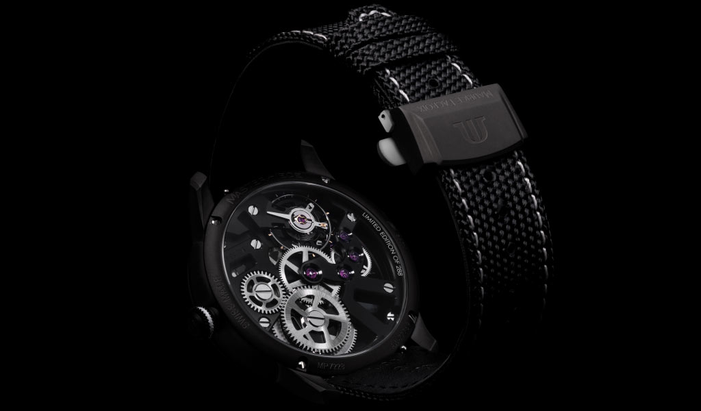 Швейцарские механические часы Masterpiece Skeleton Label Noir