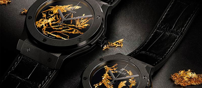 Hublot представили новую модель наручных часов Classic Fusion Gold Crystal