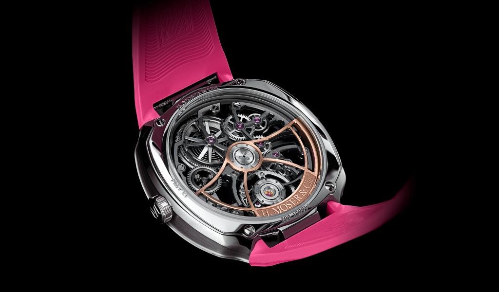 Механические часы Moser Alpine Limited Edition Pink Livery