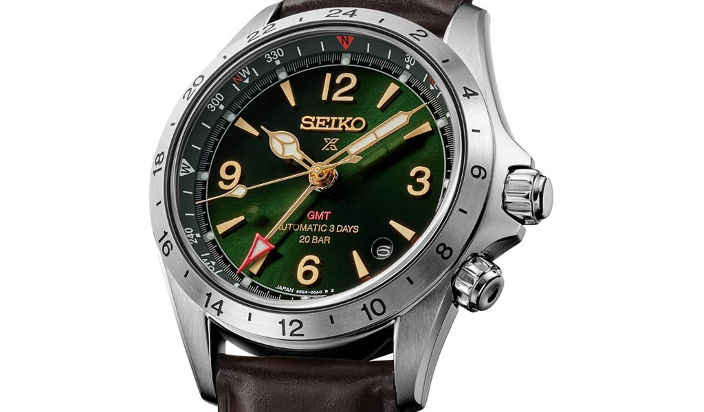 Японские часы Seiko Prospex Alpinist GMT HBC007