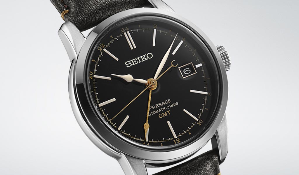 Японские часы Seiko Presage GMT