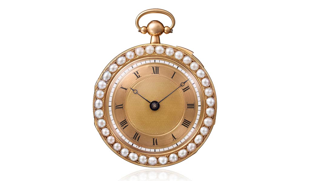 Карманные часы из розового золота с четвертным музыкальным репетиром